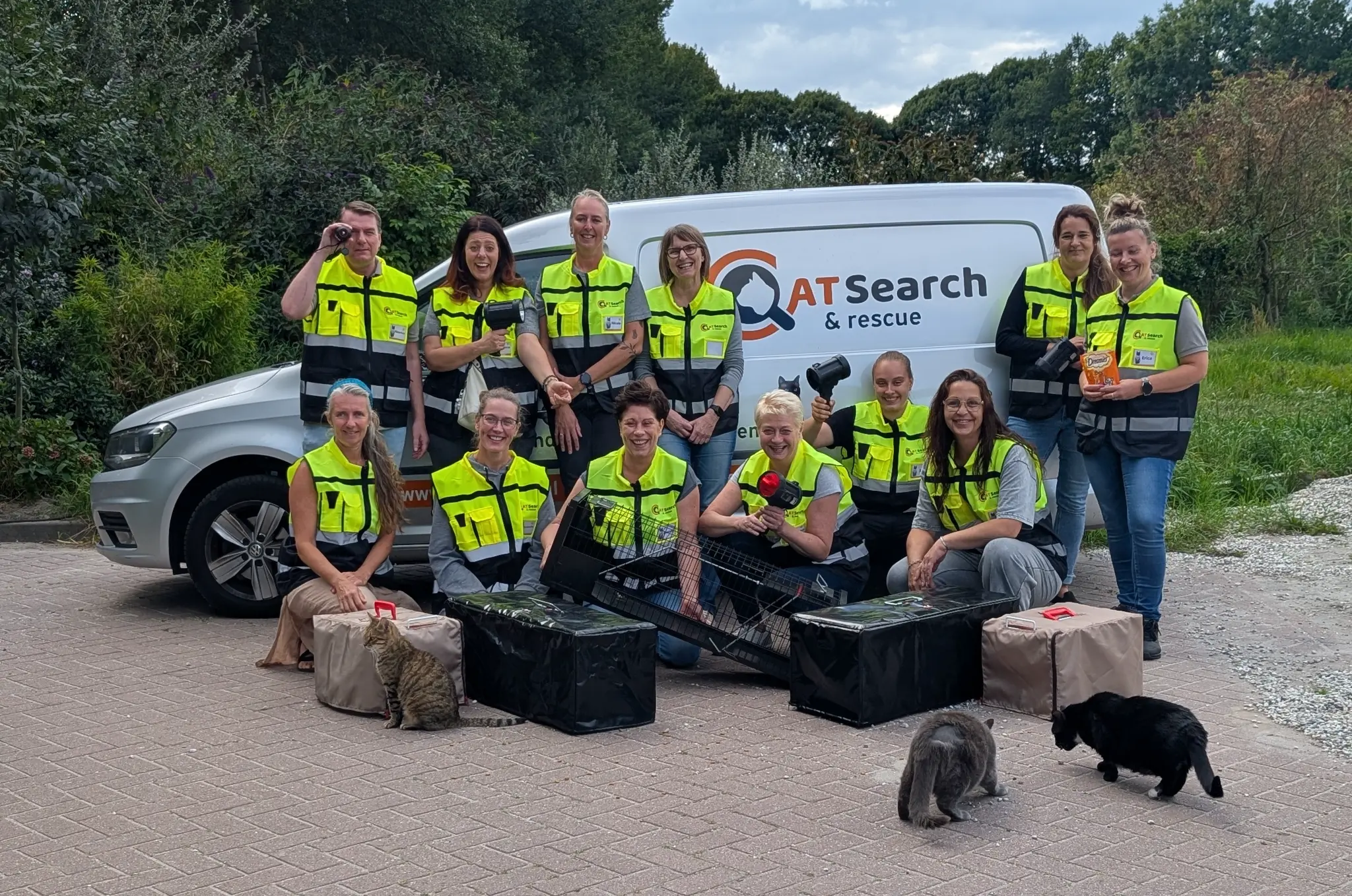 Het team van Cat Search & Rescue